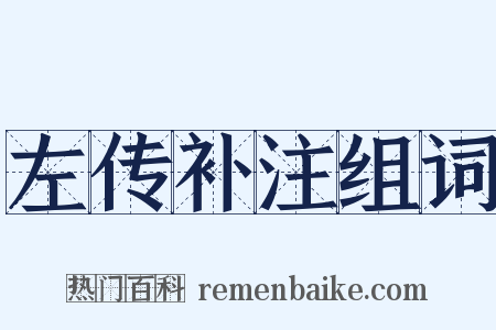 左传补注组词是什么意思的图片